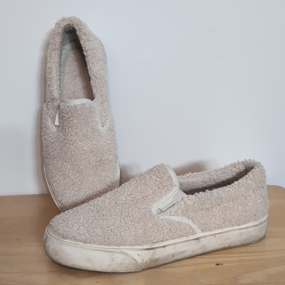 Lugz Clipper Sherpa Fleece Slip On Sneakers Shoes